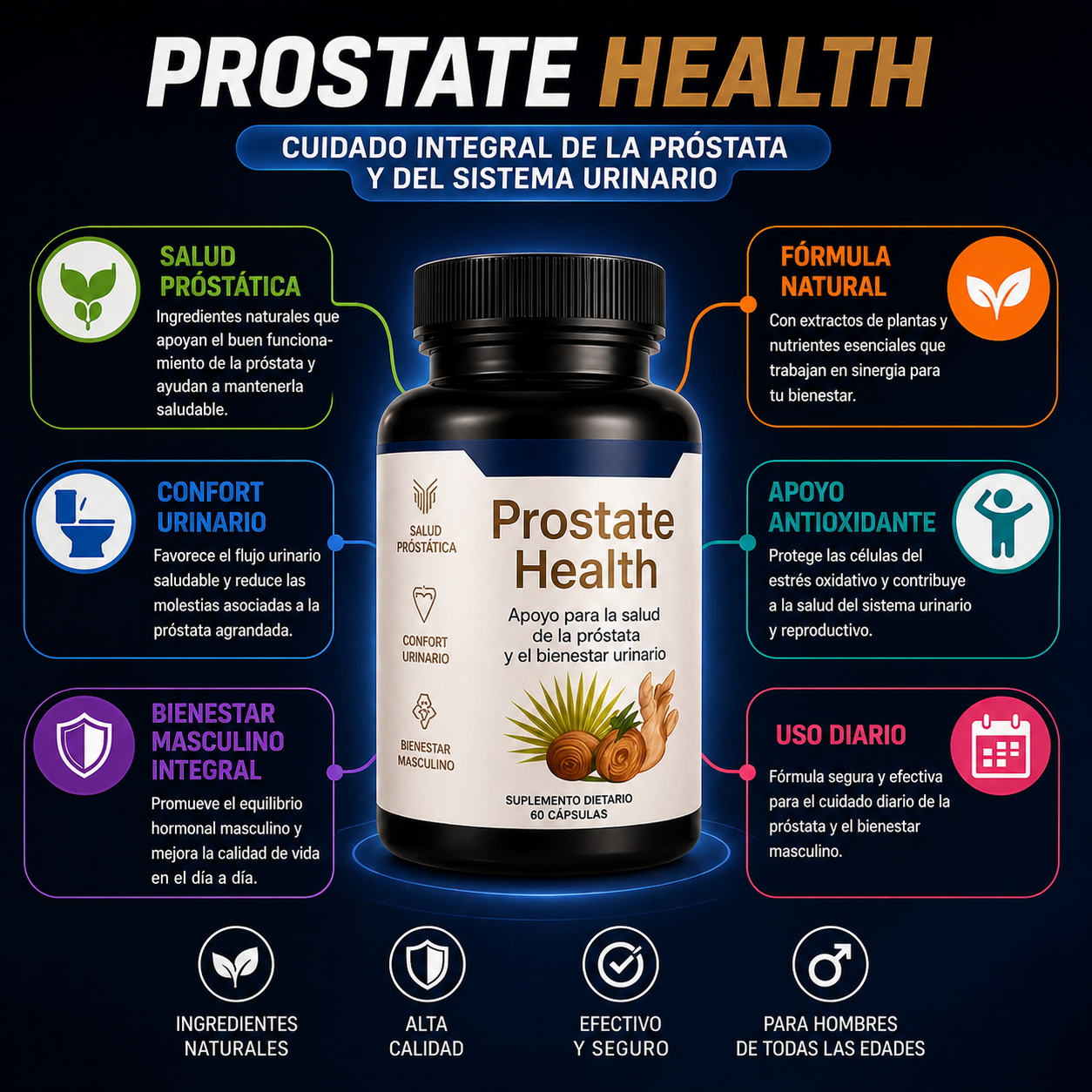 Óxido Nítrico Promax™ + Prostate Health en pack 2x1: Rendimiento, energía y salud